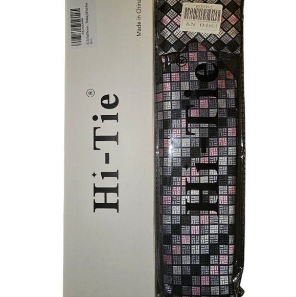 Hi-Tie, OS, Shaded Gray, Black, and Light Pink - Picture 5 of 6